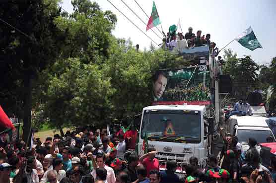 PTI all set to bring 'Azadi container' on roads