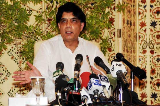 Did not pressure NADRA, Ch Nisar insists