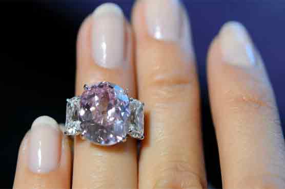 Princess Mathilde's pink diamond sells for $15.9 million