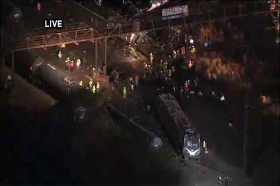 Dozens injured in Philadelphia train derailment