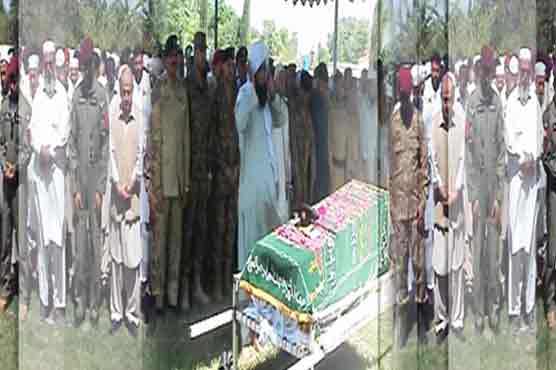 Victim of Naltar helicopter crash Major Waseem laid to rest