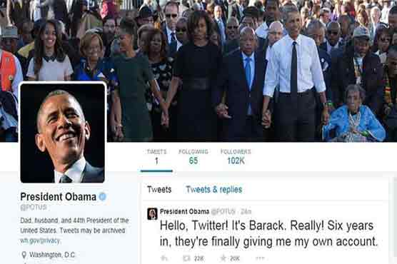 Tweeter-in-chief Obama gets own account