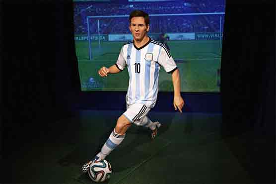 Messi wax double poises for goal at Madame Tussaud's