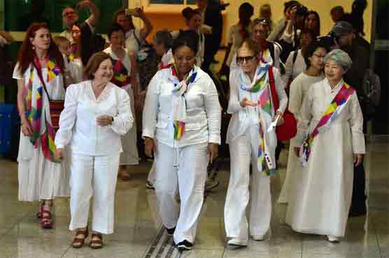 Peace activists make rare crossing of North-South Korea border 