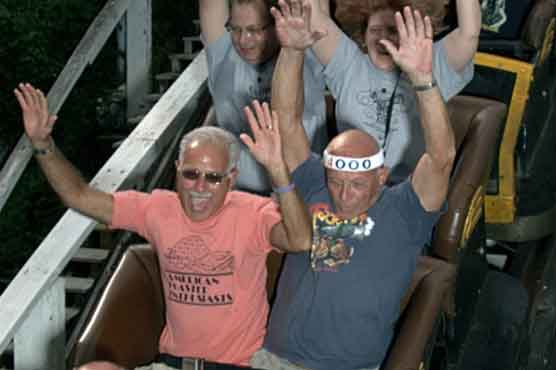 Roller coaster fan notches 5,000th ride on historic coaster