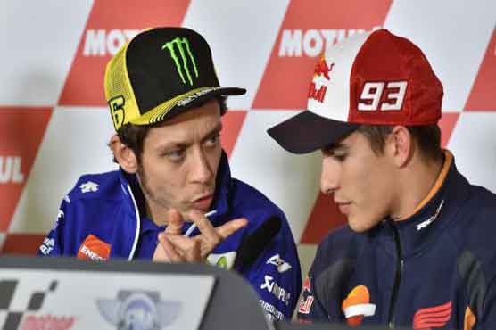Motorcycling: Rossi deliberately kicked Marquez -- Honda
