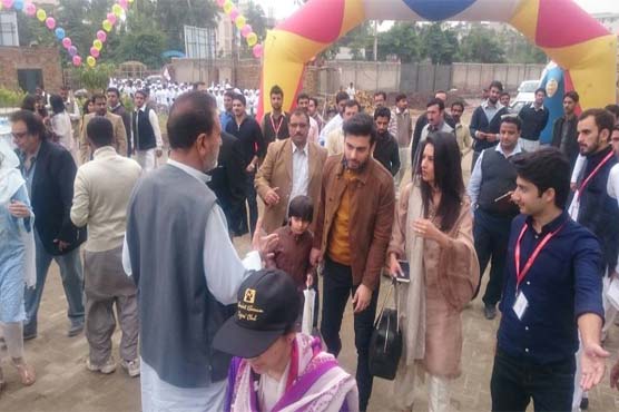 Fawad Khan attends tree plantation campaign in Peshawar