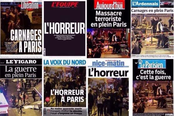 'This time it's war': French press react with horror to attacks