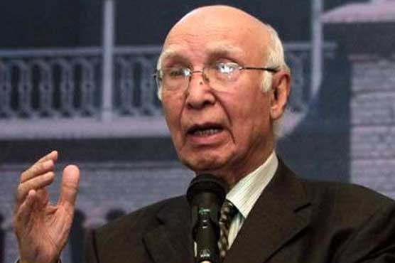 Pak-China cooperation not against any country: Sartaj Aziz