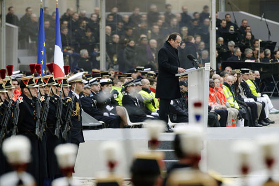 In response to 'army of fanatics', Hollande vows 'more songs'