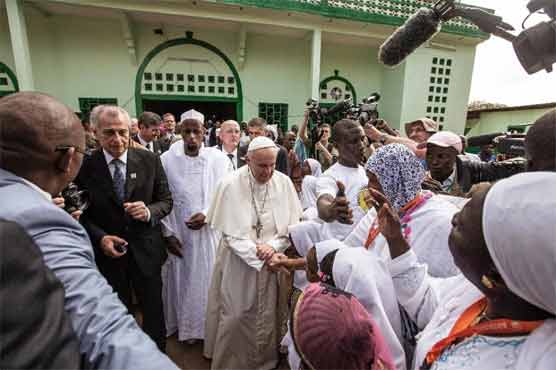Pope says Christians, Muslims are 'brothers' in war-torn CAfrican district