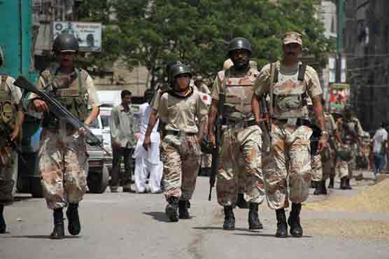 Six suspects apprehended in Rangers operation in Karachi 