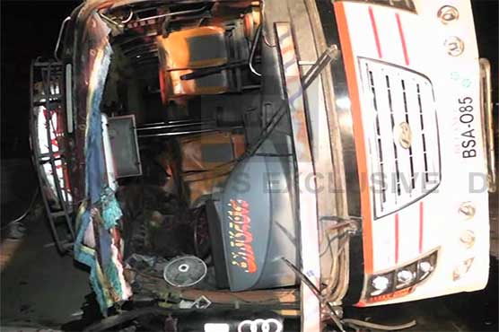 Vehari: Bus rolls over killing 2 passengers, injuring 35
