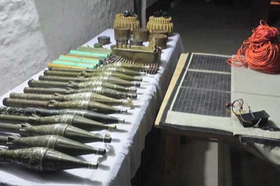 Security forces recover huge cache of weapons, bombs in Loralai