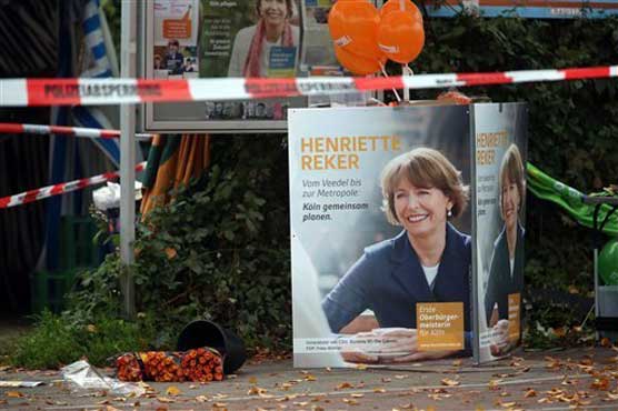 Merkel voices 'shock' at German mayor candidate stabbing 