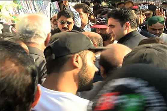 8 years into Karsaz tragedy, Bilawal and Asifa visit martyrdom site amid tight security