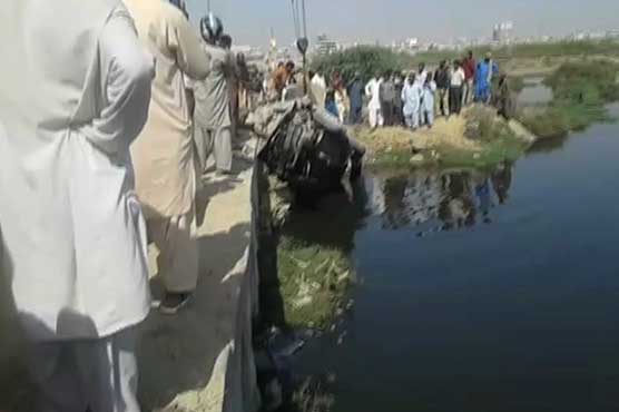 Car falls into nullah in Karachi’s Korangi area, 3 injured