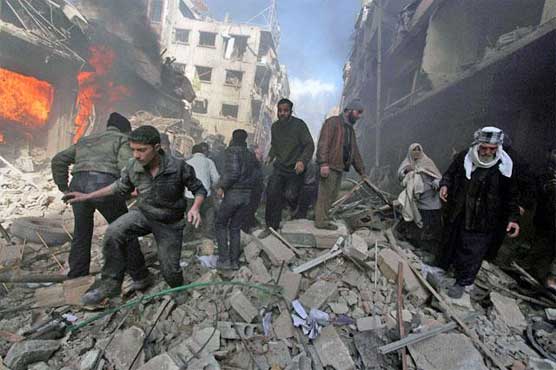 Air strikes kill 14 civilians in central Syria: monitor