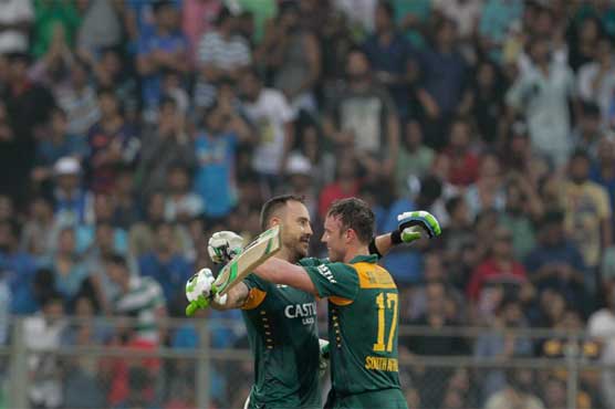 Three centuries fire S. Africa to 438-4 against India