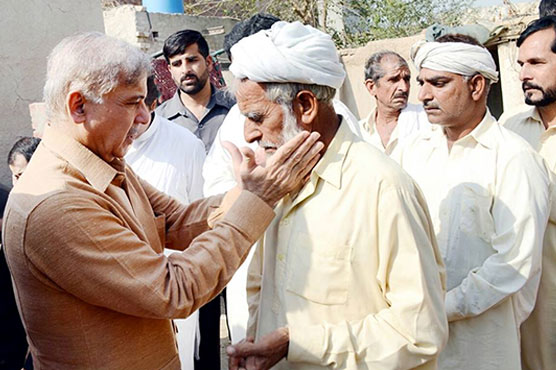 Shehbaz Sharif meets earthquake affectees in Kasur 
