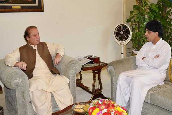 Interior Minister briefs PM Nawaz over UK visit