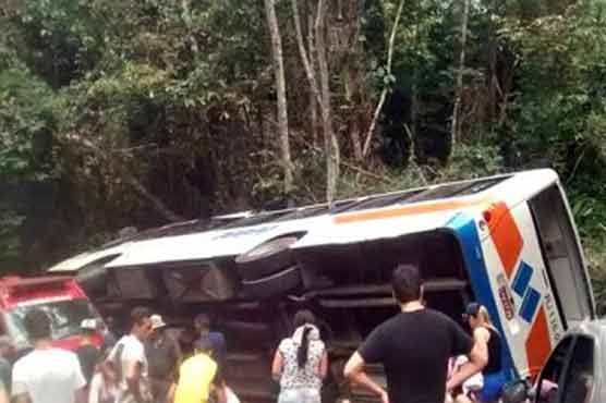 At least 15 dead, 40 injured in Brazil resort town bus crash