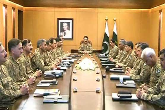 Corps Commanders Conference examines LOC situation
