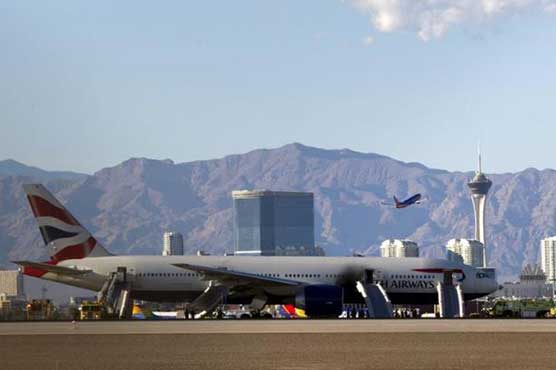 British Airways plane catches fire in Las Vegas, two minor injuries