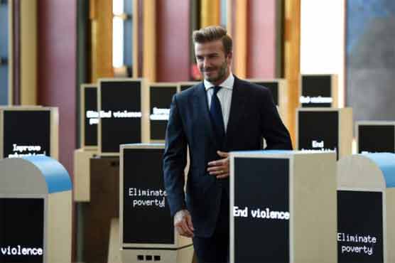 David Beckham launches UN appeal to protect kids