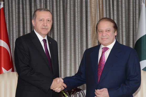 On sidelines of UNGA: Nawaz, Erdogan meet, discuss Afghanistan