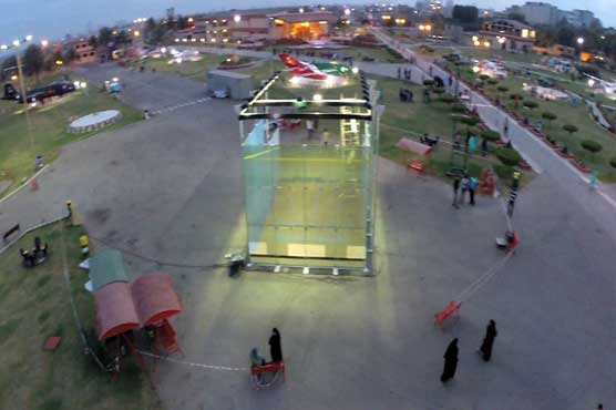 Squash federation builds glass court in Karachi's PAF museum
