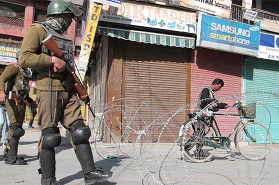 Complete shutdown being observed in Indian-held Kashmir today