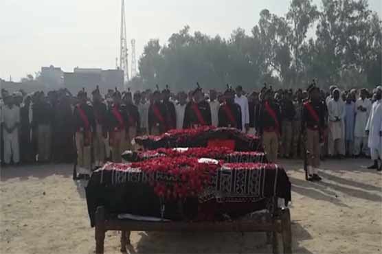 Karachi incident: Martyred police personnel laid to rest in their hometowns