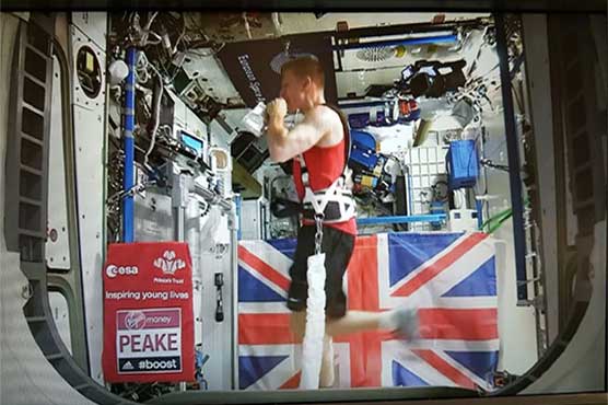 British astronaut runs marathon in space