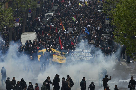 Police hurt, scores arrested as French protests turn violent