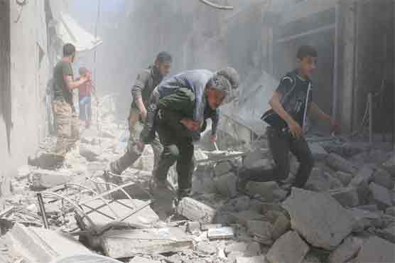 Air strike hits clinic in rebel area of Syria's Aleppo