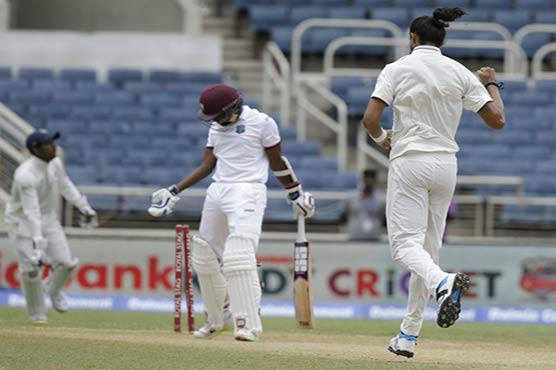 India on the brink of victory against West Indies