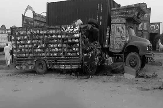 Three dead as poultry truck rams into another truck near Manga Mandi