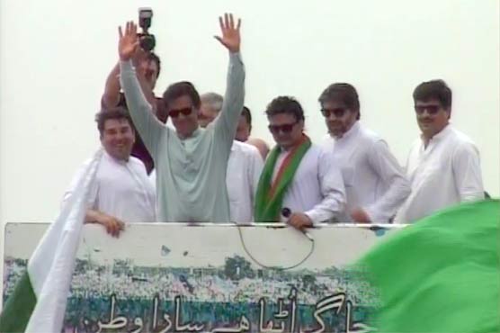 PTI's anti-government rally leaves for Attock from Peshawar