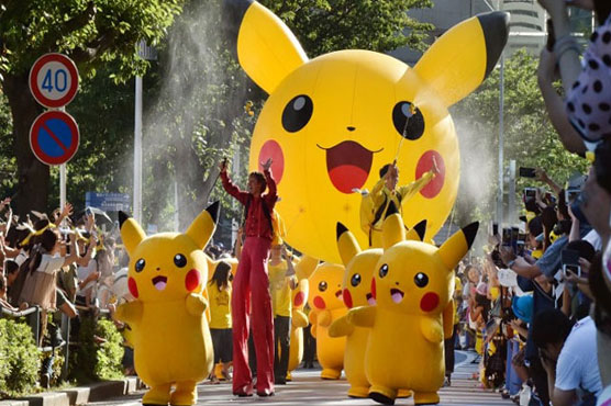 Pikachu parade as Japan goes Pokemon crazy