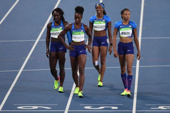 Olympics: US women into relay final after solo run