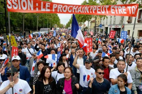 Chinese march in Paris to demand better security