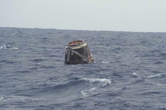 SpaceX's Dragon cargo ship splashes down in Pacific