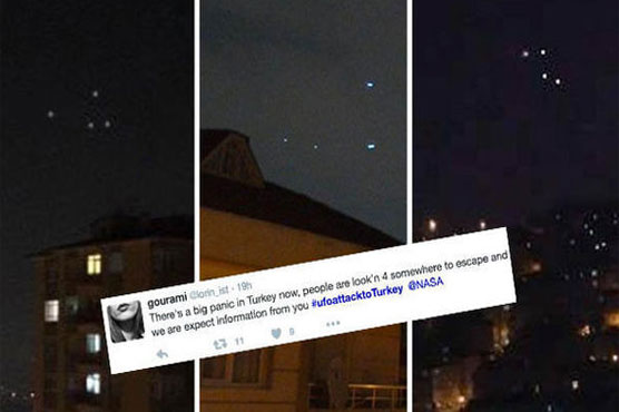 Social media in frenzy as fleet of UFOs spotted in Turkey