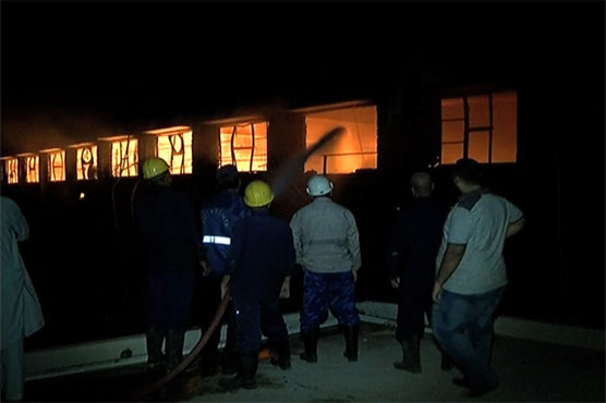Fire damages garments factory in Karachi