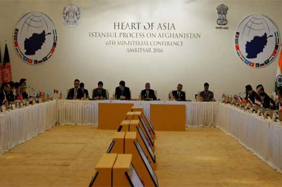 Sartaj Aziz attends Heart of Asia Conference in India