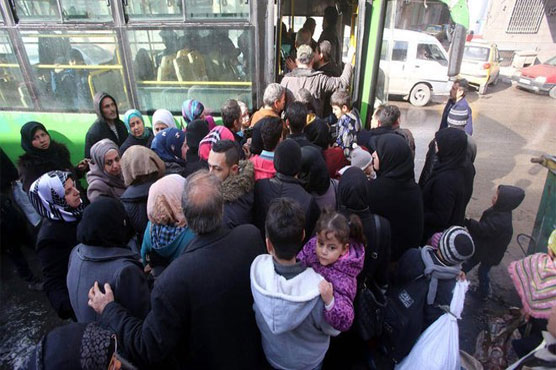 First buses take Aleppo residents back to abandoned homes