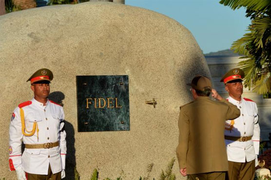 Fidel Castro interred in rock, closing last chapter of historic life