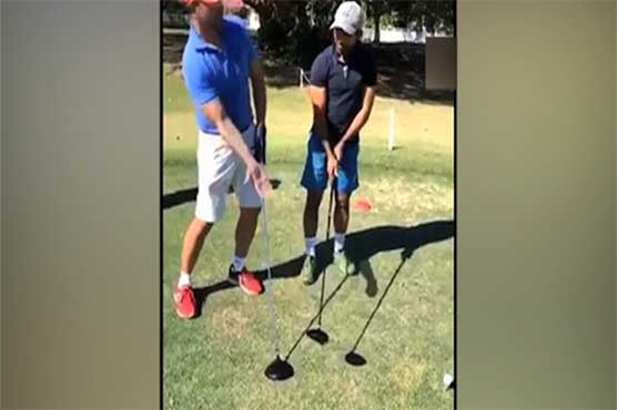 Pakistani cricketers make fun moments at golf course