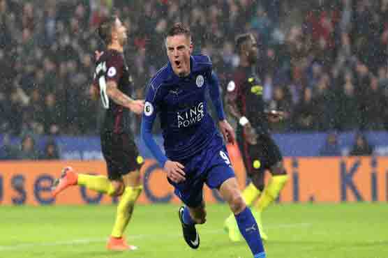Vardy scores hat-trick as Leicester thrash Manchester City